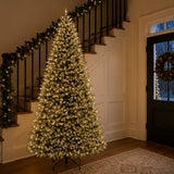 10ft Pre-Lit Downswept Douglas Fir Artificial Christmas Tree with Dual Color LED Lights & PowerConnect