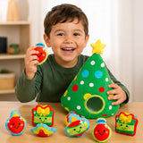 13 Pc Christmas Tree with Stuffed Peekaboo Plush Ornaments Set