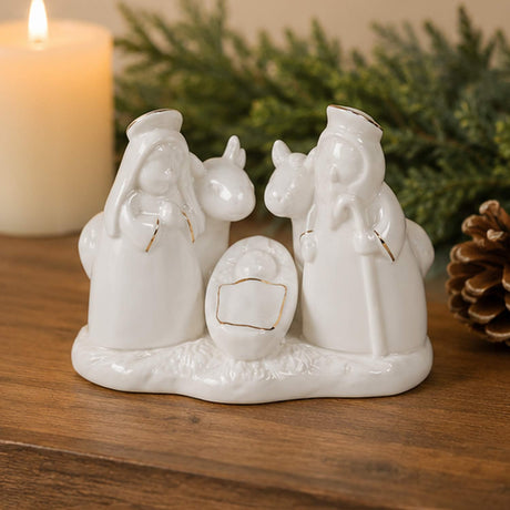 Holy Family Porcelain Nativity Figurine Christmas Decor