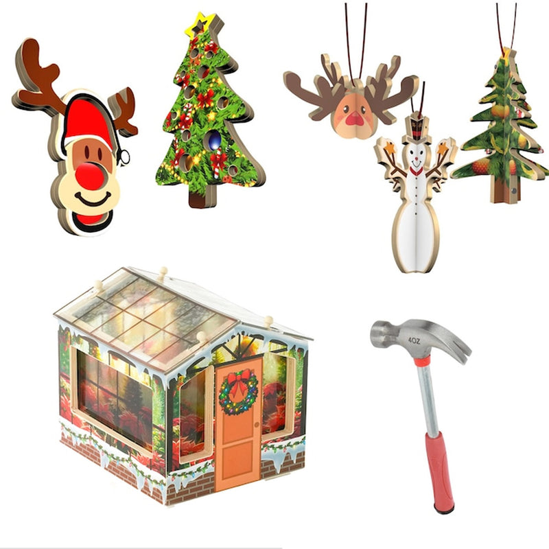 Kids Holiday Suncatcher DIY Project Kit Craft Set