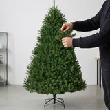 Hinged Douglas Fir Full Artificial Christmas Tree with Metal Stand