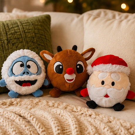 Plush Rudolph Reindeer 3 Piece Set Christmas Soft Toys