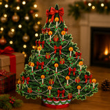 3D Christmas Tree Centerpiece Table Decoration 11.75 Inch