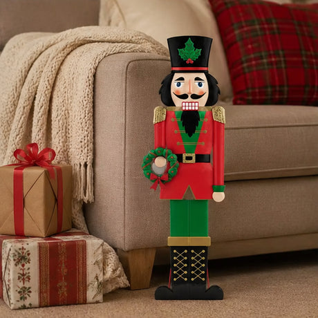 60 Inch Metal Nutcracker Porch Decor Holiday Standing Christmas Figure