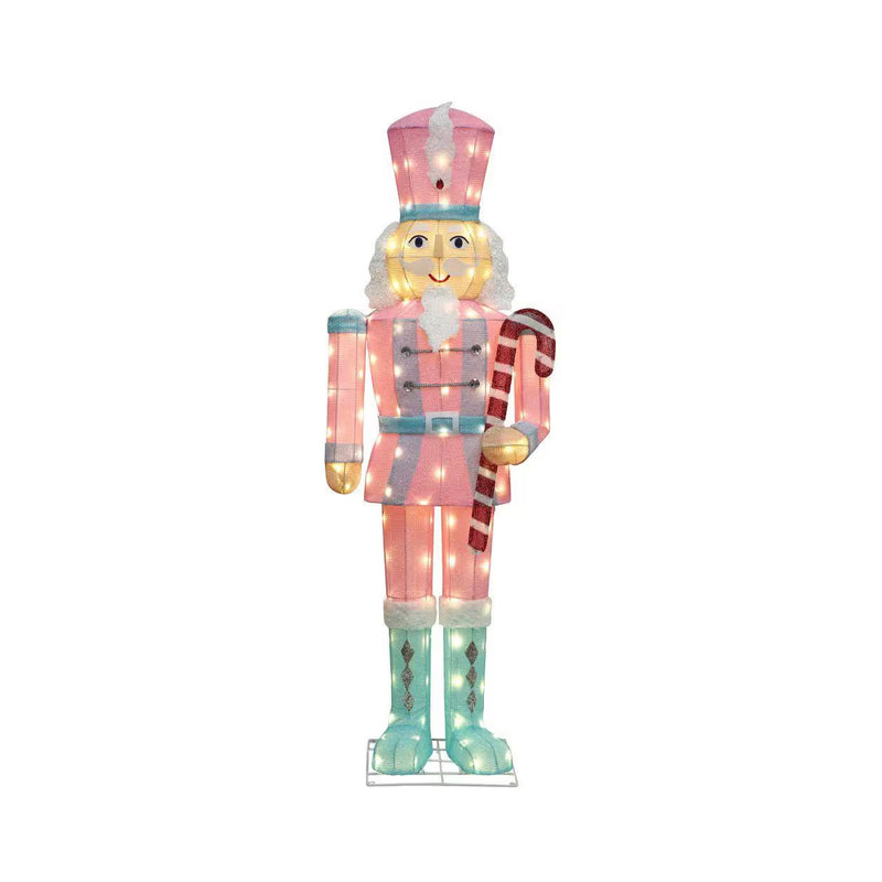 61 Inch LED Outdoor Nutcracker Christmas Yard Decoration Lighted Soldier