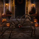 Hairy Spider with Light-Up Eyes Halloween Decoration