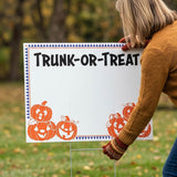 24" x 16" Personalized Trunk-or-Treat Yard Sign