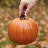 9" x 8 1/4" Orange Foam Pumpkin Halloween Decoration
