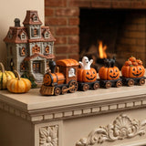 The Pumpkin Express Train Halloween Decoration (14" x 6")