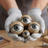 Styrofoam Eyeball Orbs Halloween Decorations (9 Pc Set) 1 1/2" – 3 1/2"