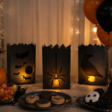 Vintage Metal Luminary Halloween Decorations – 3 Pc Set