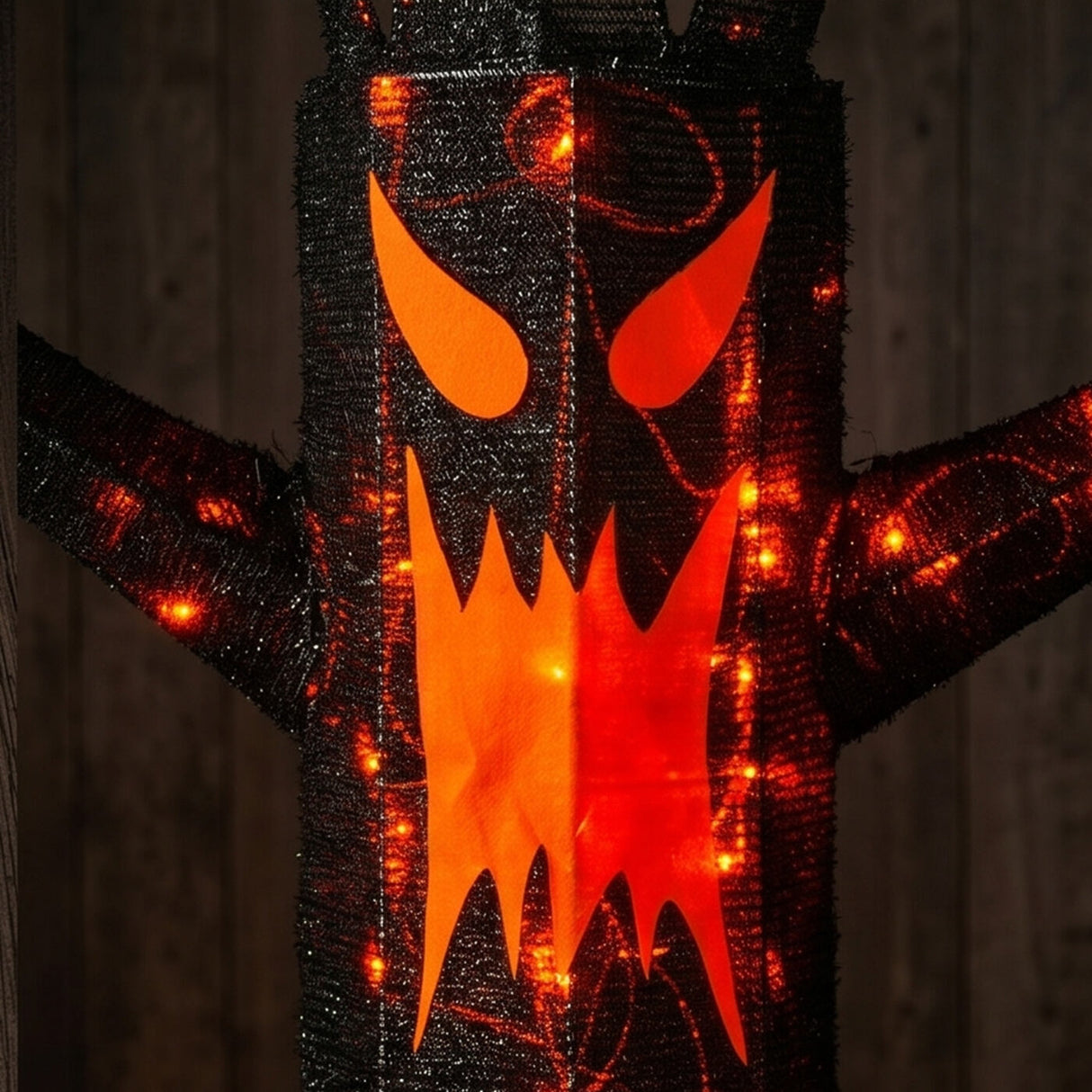 4FT Halloween Spooky Black Tree with LED Lights