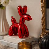 11IN Red Balloon Dog Figurine Halloween Table Decor