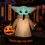 78IN Mandalorian Grogu Inflatable Halloween Decoration with LED Lights