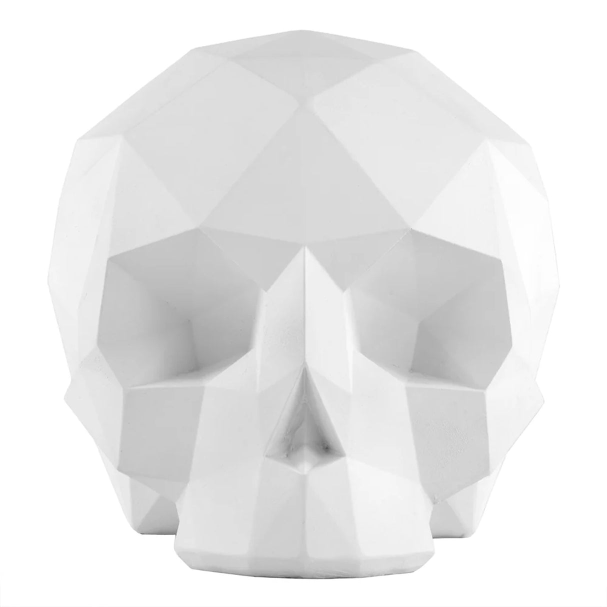 6IN White Origami Skull Halloween Tabletop Decor