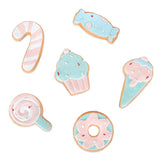 6-Piece Gingerbread Cookie Table Ornaments Set