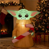 3.5 ft. Inflatable Grogu with LED Lights, Plug-In Star Wars Holiday Yard Decoration