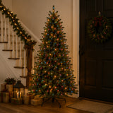 9ft Pre-Lit Dunhill Fir Christmas Tree with 1,100 Clear Lights