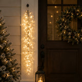 Winter Frost White 4ft Decorative Garland with Shimmering Gem Accents
