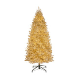 9ft Pre-Lit Platinum Metallic Christmas Tree with LED Infinity Lights