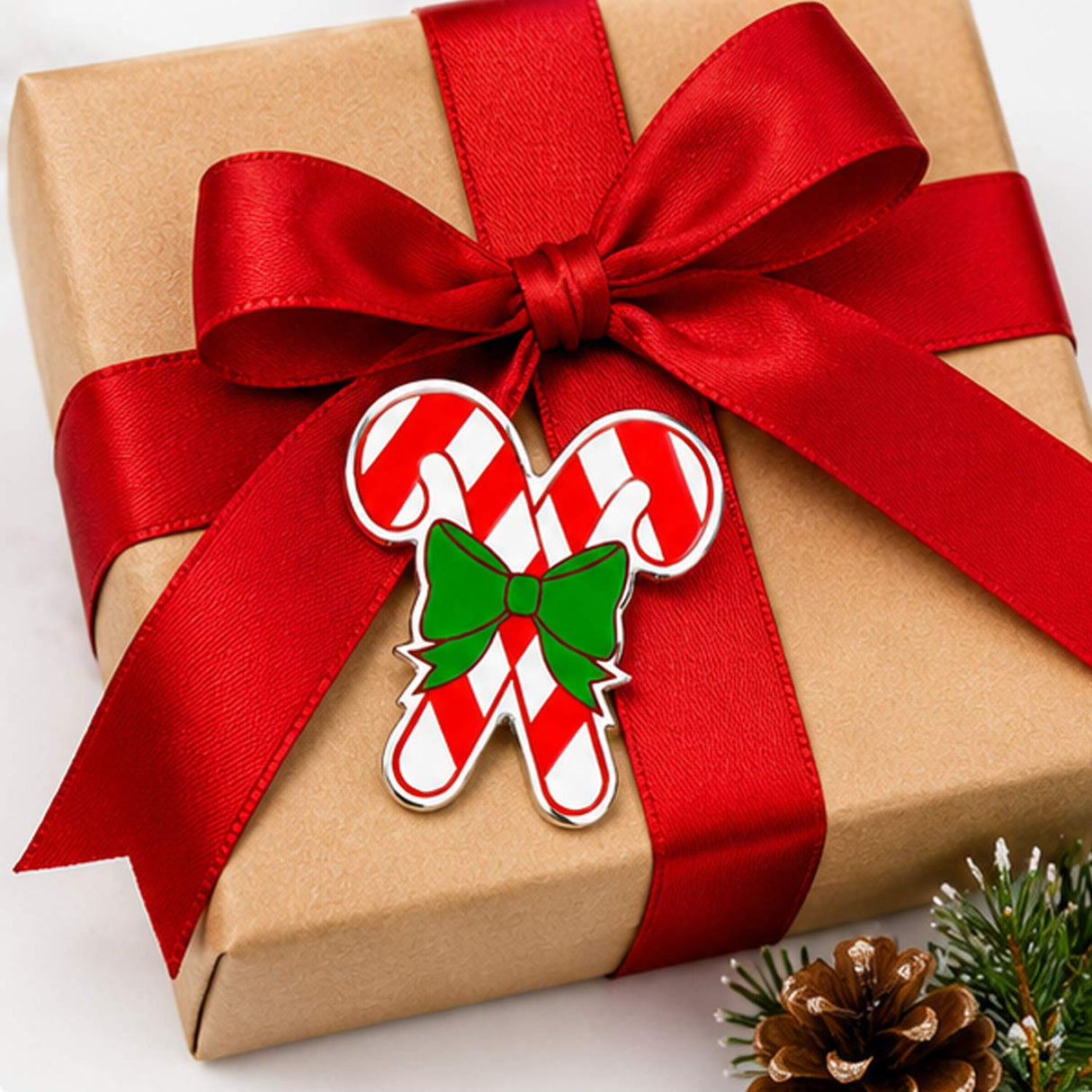 Bulk 72 Pc. Christmas Candy Cane Pins – Holiday Party Favors