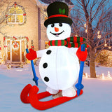 Lighted Snowman Christmas Inflatable 5.6 Ft Outdoor LED Decor