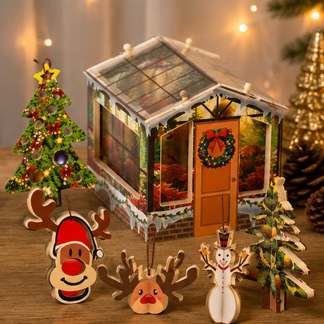 Kids Holiday Suncatcher DIY Project Kit Craft Set