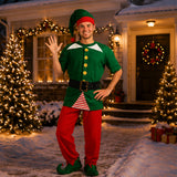 Jolly Elf Christmas Costume Adult Holiday Outfit Kit