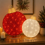 Lighted Pop-Up Christmas Ornaments Outdoor Decoration Set 2 Pc LED