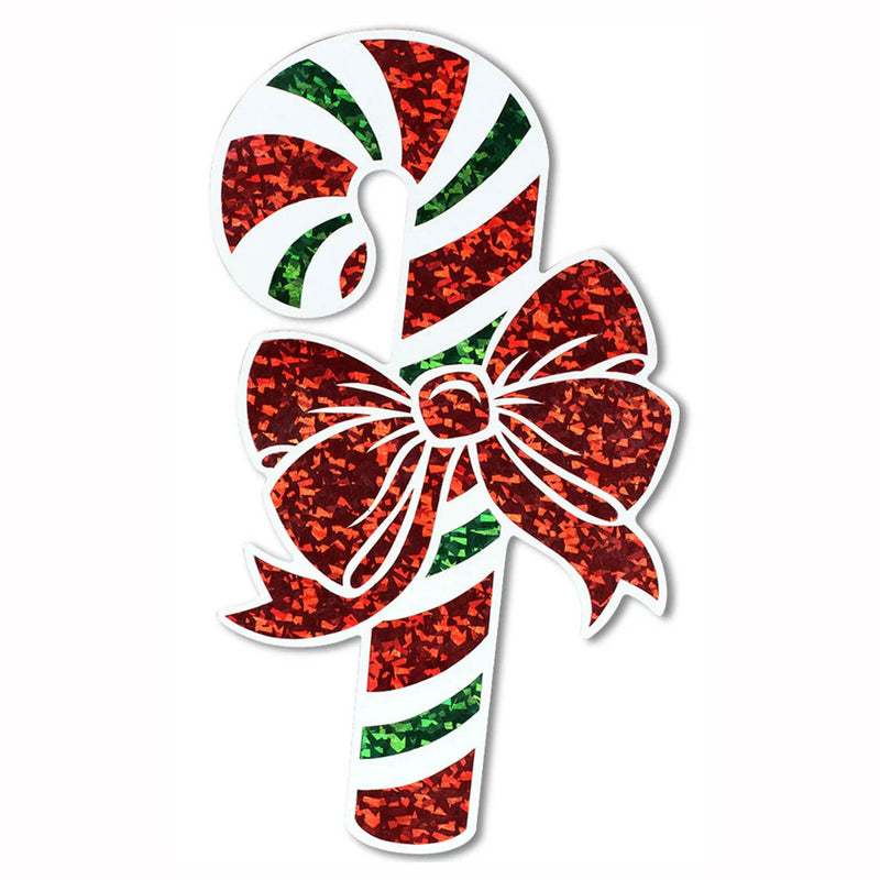 16 Inch Prismatic Candy Cane Cutout Christmas Wall Decoration