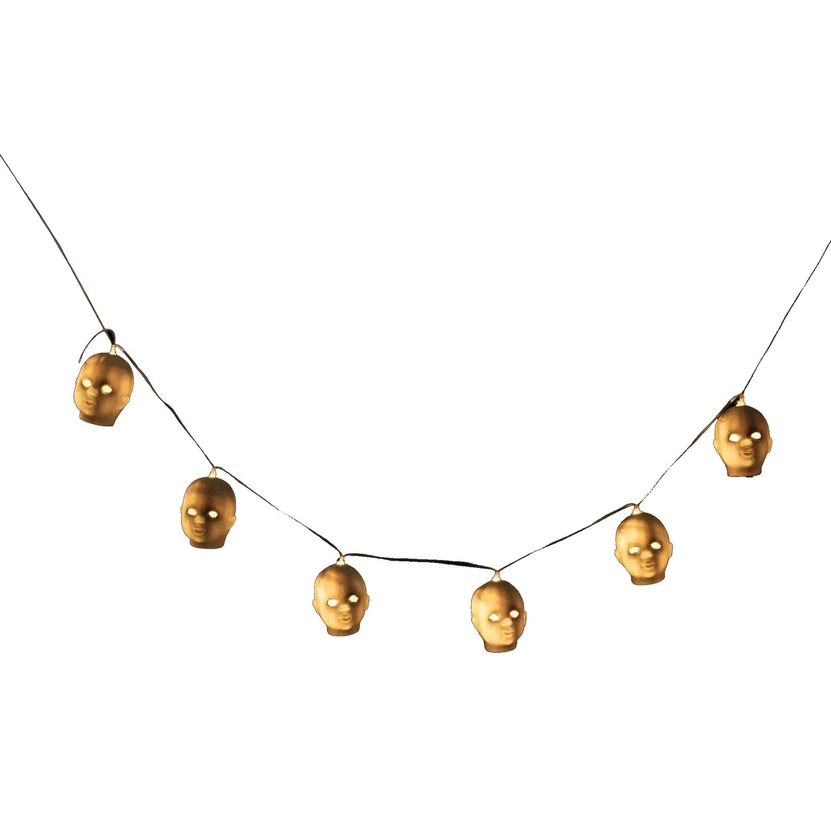 Doll Head String Lights Halloween Decoration (40" Light String)