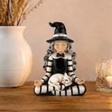 5 in. Halloween Yoga Witch Tabletop Decoration