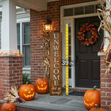 39 in Unwelcome Halloween Wooden Porch Hanging Sign Decor