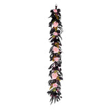 6 ft Halloween Cute Creepy Garland with Pink LED Lights