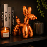 11IN Orange Balloon Dog Figurine Halloween Table Decor