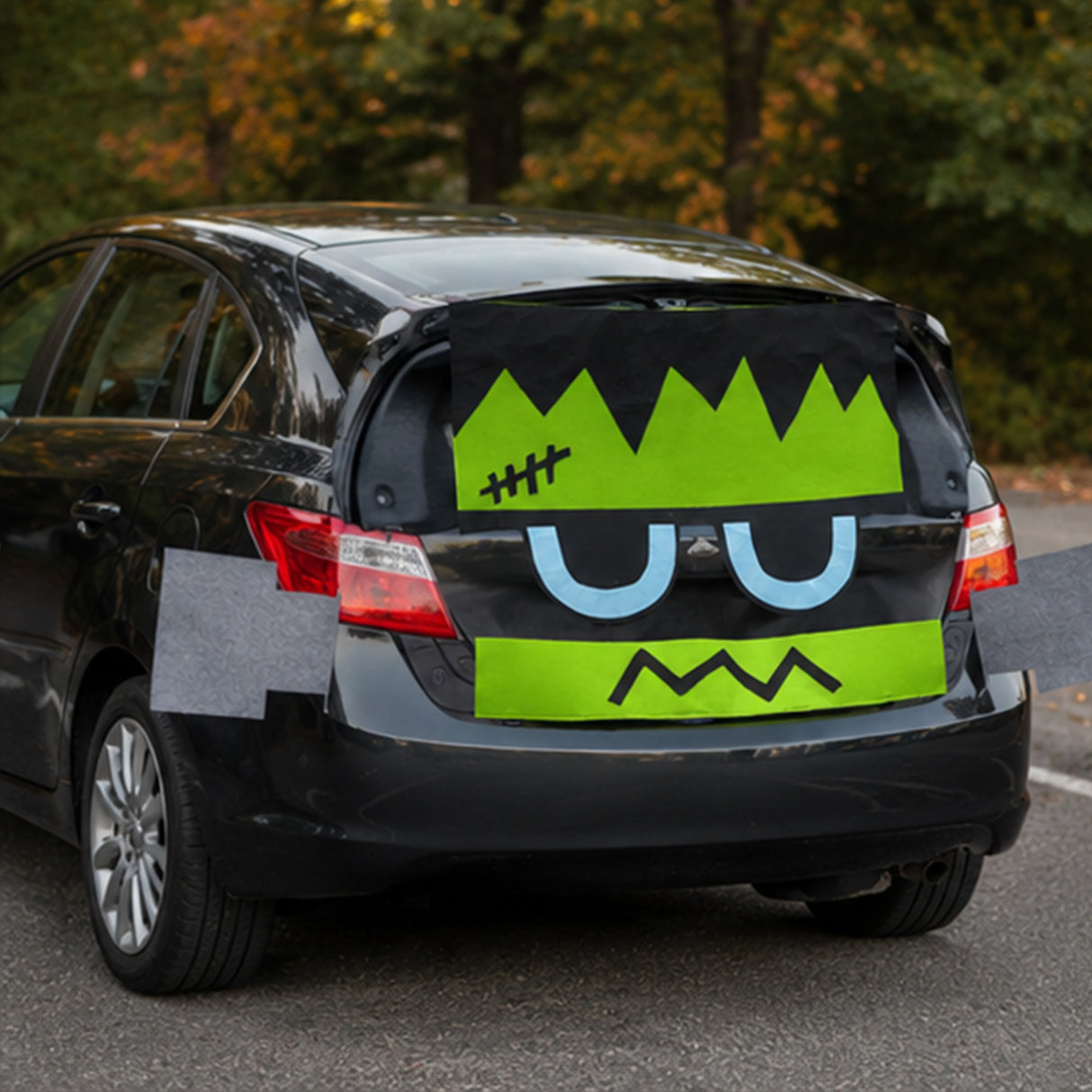 4PC Frankenstein Tricky Trunks Halloween Car Decoration Kit