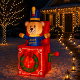 5 ft. Inflatable Jack In The Box with LED Lights, Plug-In