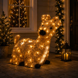 24 in. Resting Reindeer with Clear Lights Plug-In