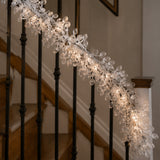 Winter Frost White Garland, 4 Foot Decorative Holiday Garland