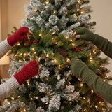 Pre-Lit Noelle Christmas Garland with Warm White LED Lights, 6 Foot
