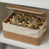 Pre-Lit Gold & Silver Ornament Metallic Christmas Garland with Warm White LED Lights, 9 Foot