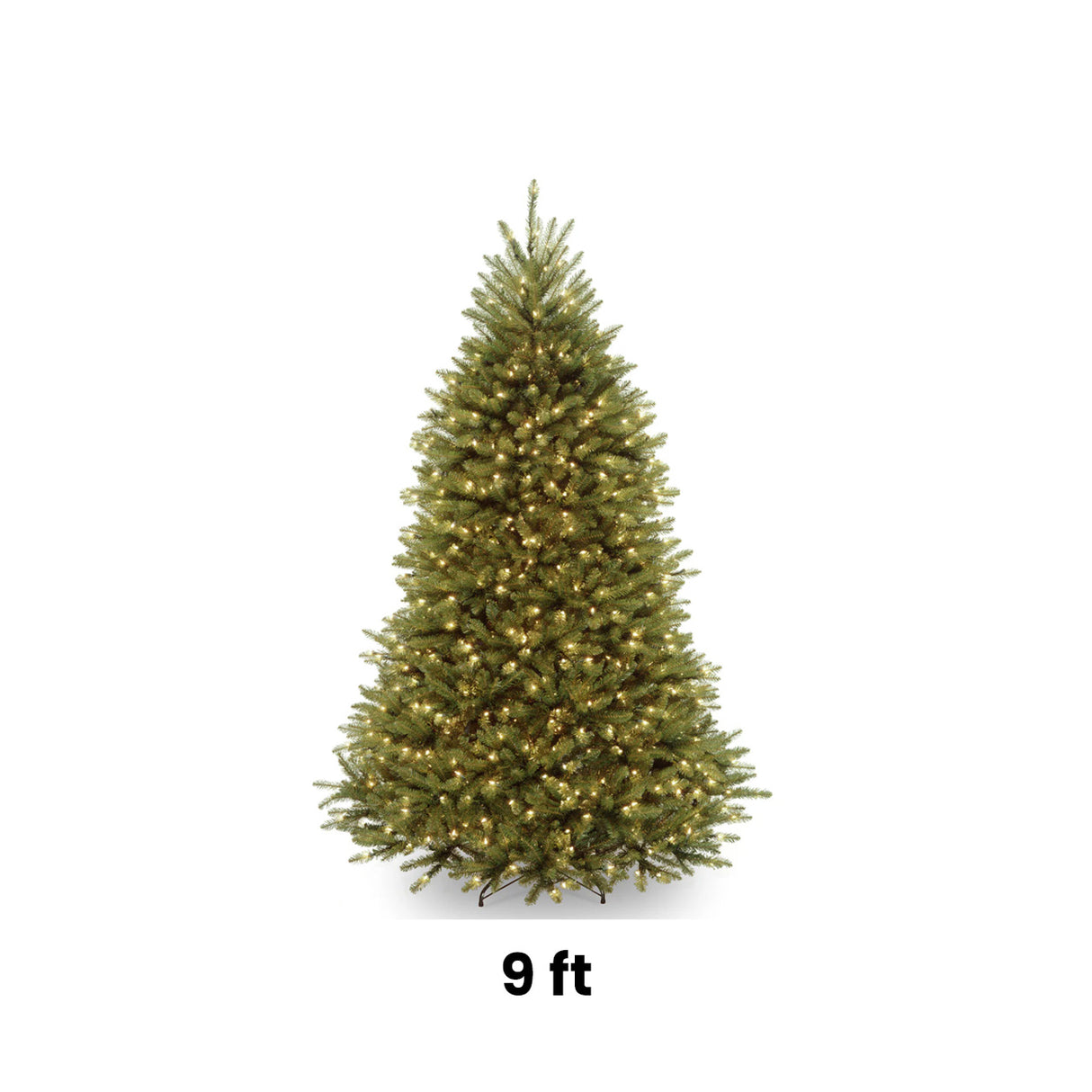 9ft Pre-Lit Dunhill Fir Christmas Tree with PowerConnect Clear Lights