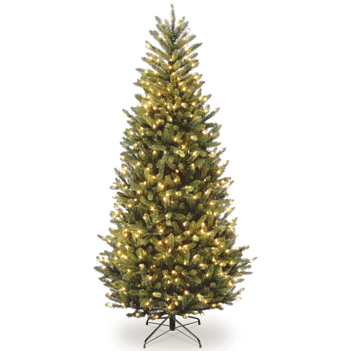 9ft Pre-Lit Natural Fraser Fir Slim Christmas Tree with Clear Lights