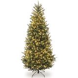 9ft Pre-Lit Natural Fraser Fir Slim Christmas Tree with Clear Lights