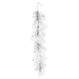 Winter Frost White 4ft Decorative Garland with Shimmering Gem Accents