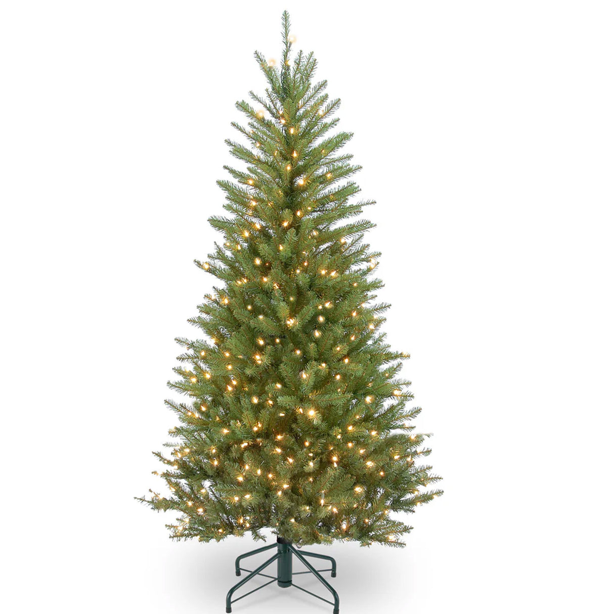 9 ft. Pre-Lit Dunhill Fir Slim Tree with Clear Lights, Plug-In