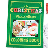 Christmas Coloring Books with 4-Color Crayons 12 Pack Activity Set