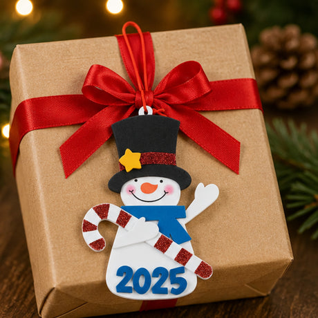 Dated Snowman Christmas Ornament Craft Kit Makes 12