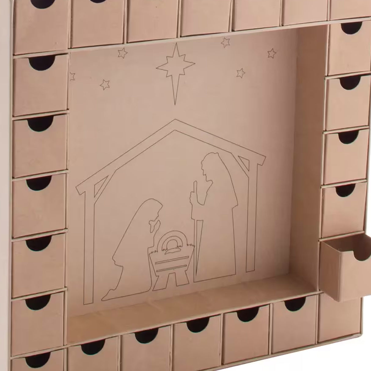 DIY Nativity Advent Countdown Calendar 24 Boxes Christmas Craft