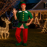 Jolly Elf Christmas Costume Adult Holiday Outfit Kit